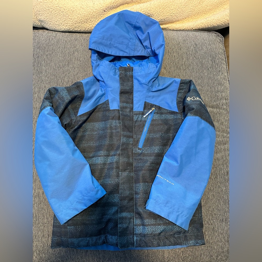 Columbia boys interchange jacket 3 in 1 size XS blue navy